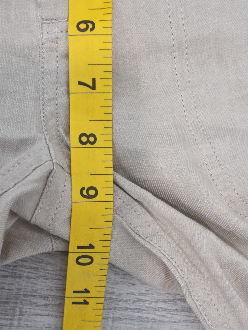 Vince Khaki Linen Blend Joggers Women's Size 0 Stretch Light Tan - Picture 7 of 12